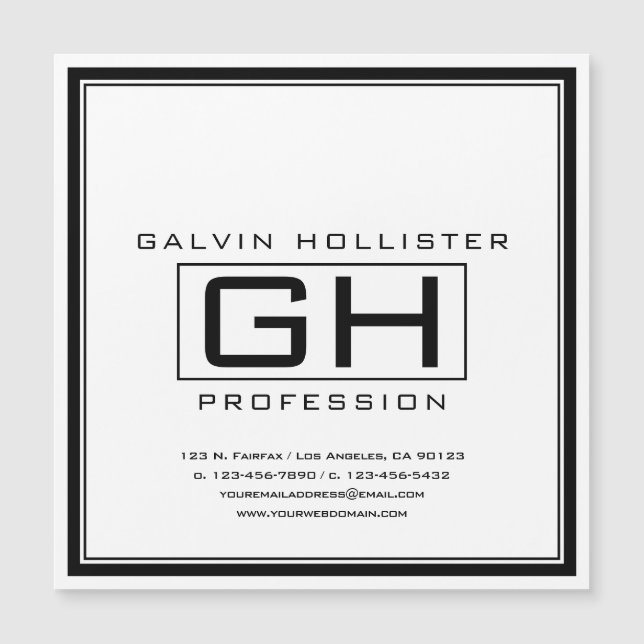 Professionnel noir et blanc (Devant)