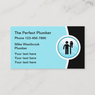 Professionnel Plumber Carte de visite unique