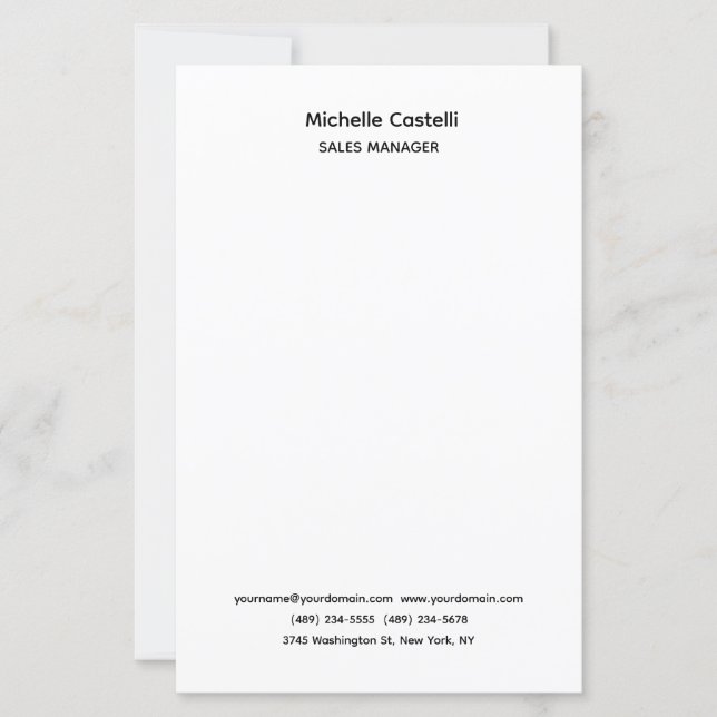 Professionnel Unique Classique Simple (Devant)