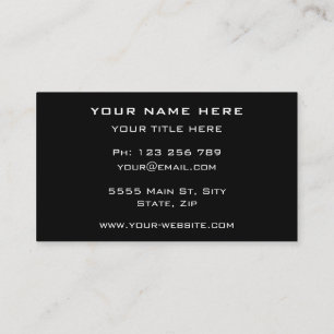 Professionnel Votre propre design Carte de visite 