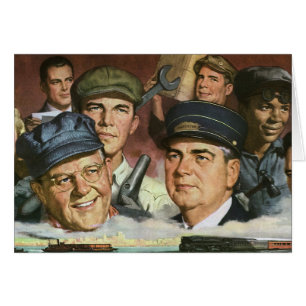 Professions commerciales, patriotisme Vintage