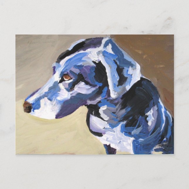 profil chien soleil Cartes postales (Devant)