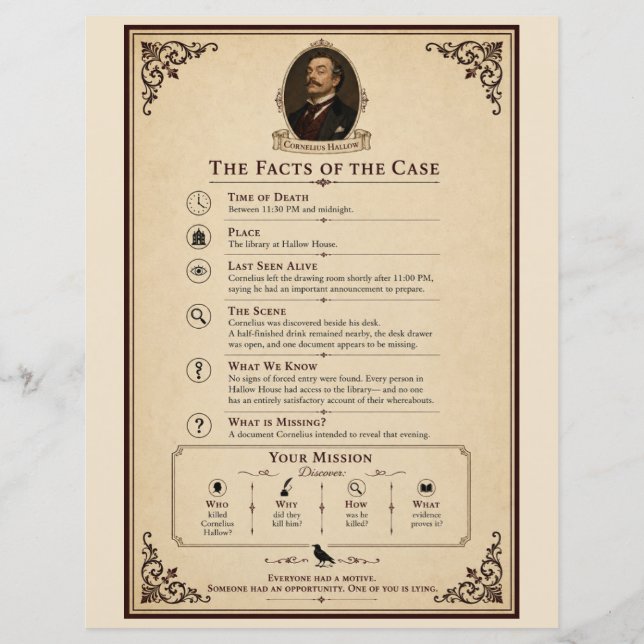 Profil de la victime et faits de l'affaire de myst (Dos)