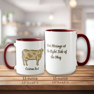 Profil de vache Café Mug