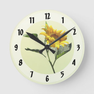 Profil d'une horloge murale Carré de tournesol