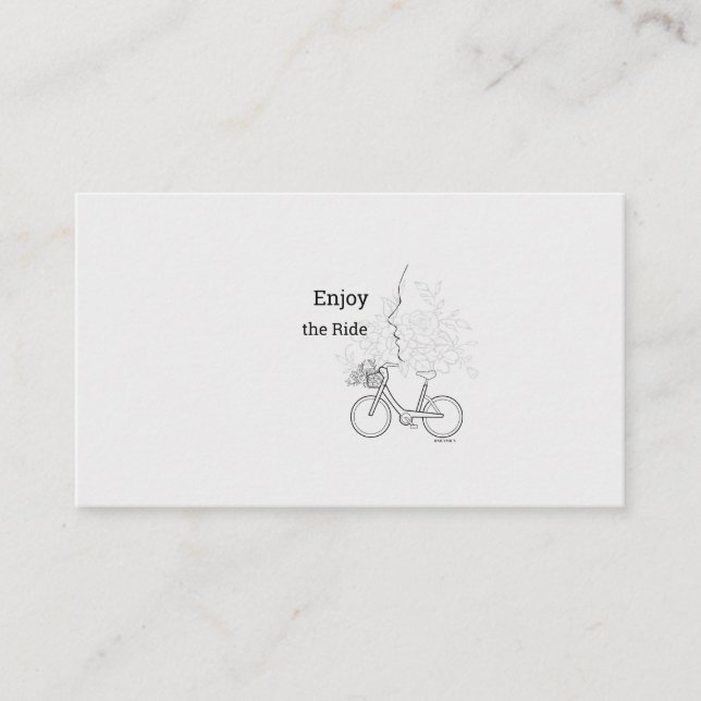 Profitez de la balade : Carte de visite minimalist (Devant)