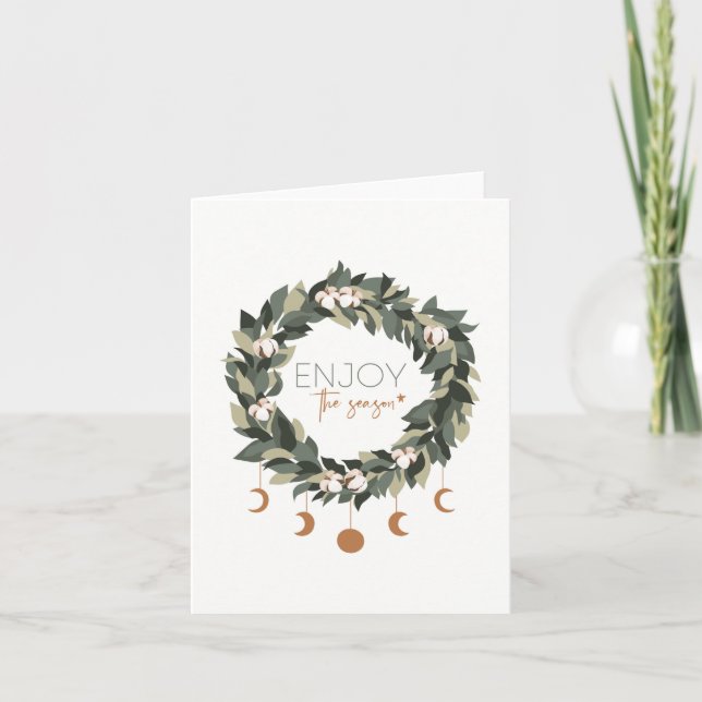 Profitez de la carte de Noël de la saison (Devant)