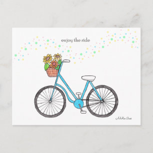 Profitez de la Carte Postale Vélo Ride Happy Bicyc