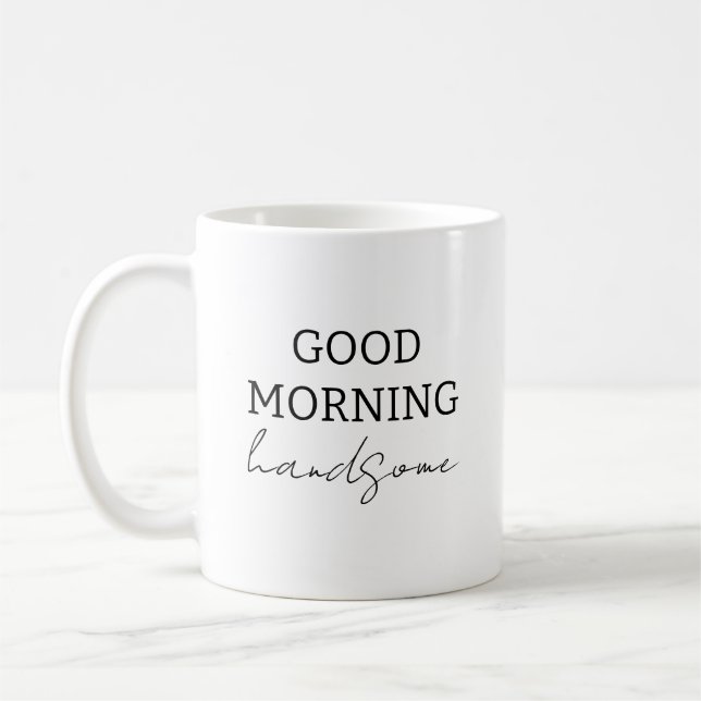 Profitez De Votre Beau Café Belle Mug Du Matin, (Gauche)