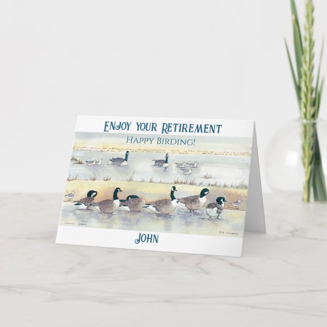 Profitez de votre retraite Bonne carte d'oie d'ois (Devant)