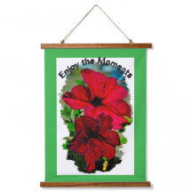 Profitez des Moments Tapisserie murale coupée en b