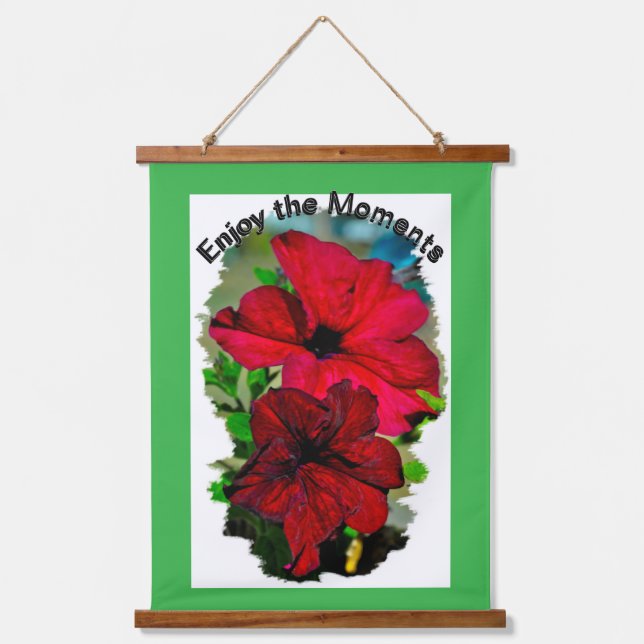 Profitez des Moments Tapisserie murale coupée en b (Recto)