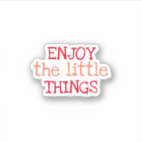 Profitez des petites choses Sticker esthétique ten