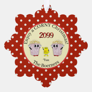 Profitez D'Un Noël Marron ! Carte d'ornement Popco