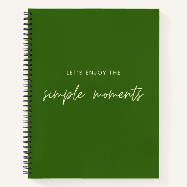 profitons des moments simples Carnet Journal (Devant)