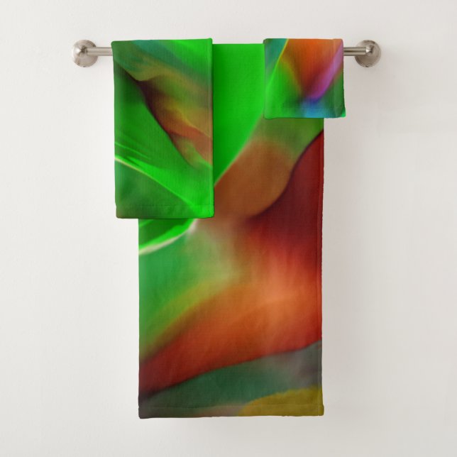 Profondeur et reliefs colorés, le vert prédomine (En situation)