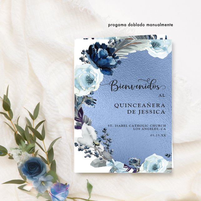 Programa de Quinceañera Azul, Aluminio Azul (Créateur téléchargé)