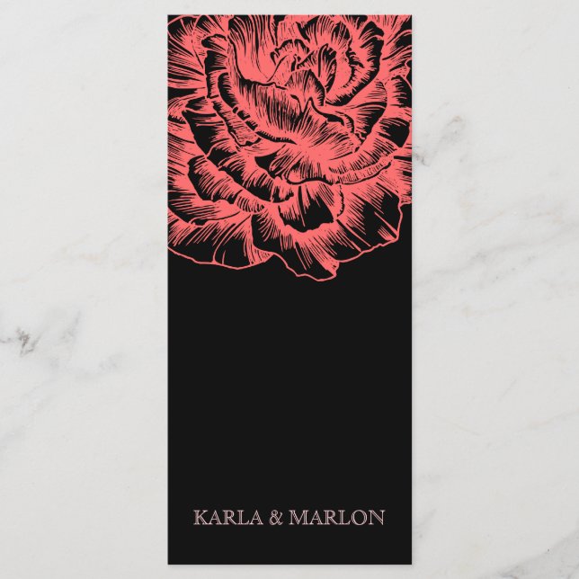 Programme 311 Peony rouillé Coral Melon & Black (Devant)