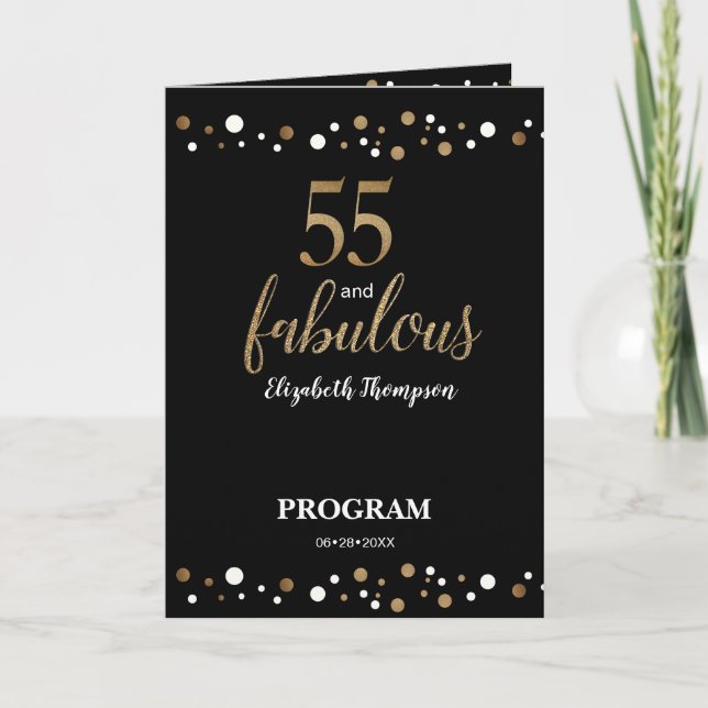 Programme 55 and fabulous fiftieth Birthday Program (Devant)