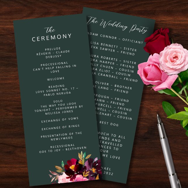 Programme Aquarelle florale de la Bourgogne verte (Créateur téléchargé)