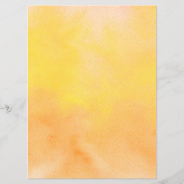 Programme Aquarelle orange jaune aquarelle peinture Art (Devant)