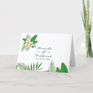 Programme Aquarelle Tropical Feuilles Beach Mariage
