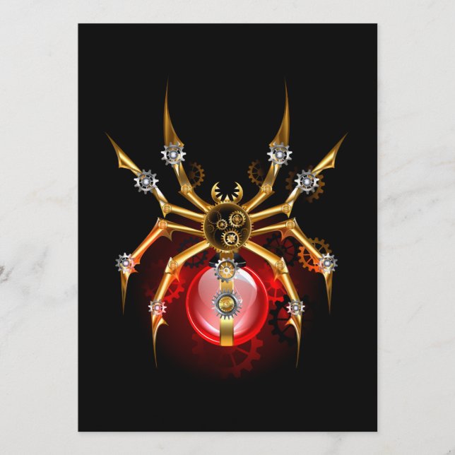 Programme Araignée en vapeur noire (Devant)