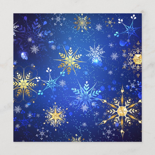 Programme Arrière - plan Bleu XMAS avec des flocons de neige (Devant)