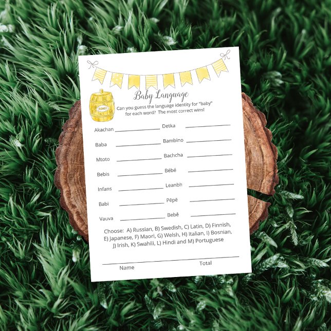 Programme Baby Language Jeu Teddy Bear Card (Créateur téléchargé)