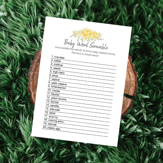 Programme Baby Word Scramble Teddy Bear Card (Créateur téléchargé)