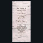 Programme Birch Tree & Heart Rustic Wedding Program<br><div class="desc">Birch Tree & Heart Rustic Wedding Program Rack. Éléments correspondants disponibles.</div>