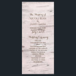 Programme Birch Tree & Heart Rustic Wedding Program<br><div class="desc">Birch Tree & Heart Rustic Wedding Program Rack. Éléments correspondants disponibles.</div>