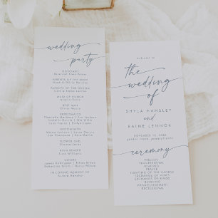 Programme Boho Chic Slate Blue Tea Mariage