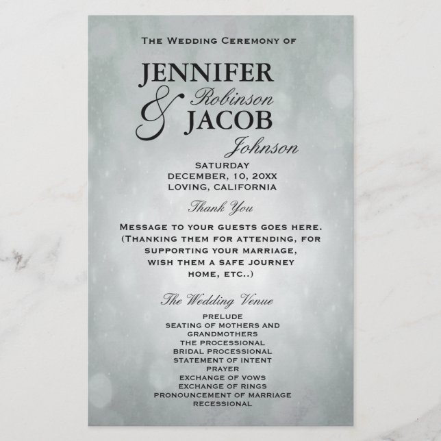 Programme | Bokeh Silver (Devant)