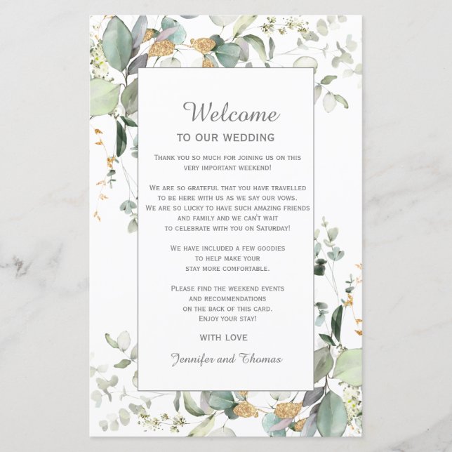 Programme Botanique Eucalyptus Green Weclome (Devant)