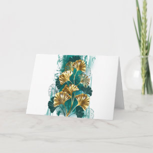 Programme Branche avec Feuilles d'or Ginko Biloba