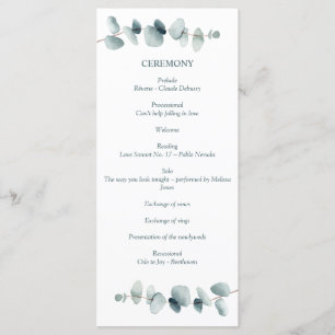 Programme Branche d'eucalyptus minimale moderne simple