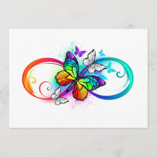 Programme Bright infinity with rainbow butterfly