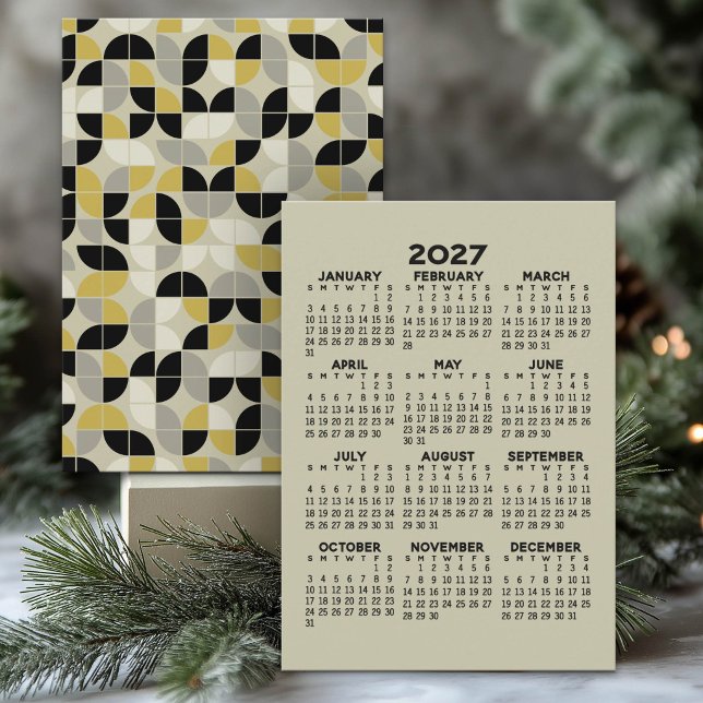 Programme Calendrier 2027 - Motif MCM au verso (2027 calendar)