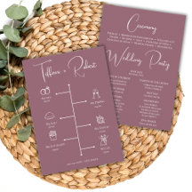 Calendrier de mariage Editable couleur rose poudré