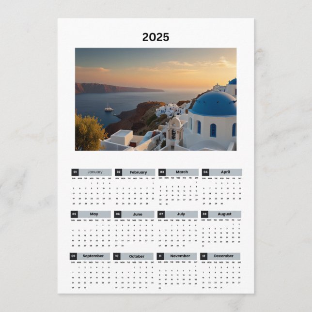 Programme Calendrier de vue Grèce pittoresque (Devant)