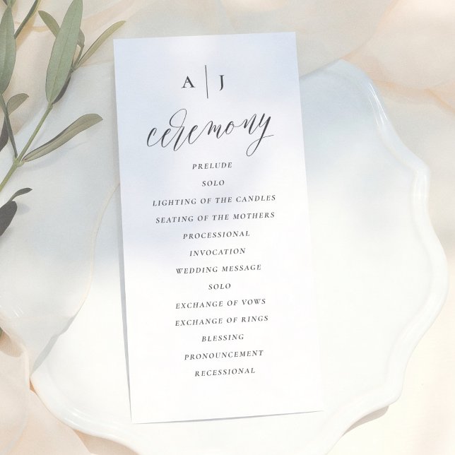 Programme Calligraphie élégante de mariage en écriture simpl (Créateur téléchargé)