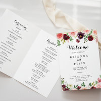 Calligraphie florale du printemps moderne Mariage