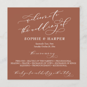 Programme Calligraphie simple et élégante Typographie Terrac