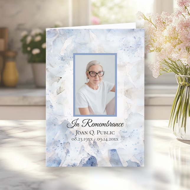 Programme Carnation bleue Carnation florale Service funérair (Créateur téléchargé)