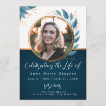 Célébration de la vie Photo de bronze Funérailles