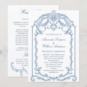 Programme Cérémonie de l'Ornat victorien Grace Dusty Blue Ma