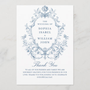 Programme Cérémonie de l'Ornat victorien Grace Dusty Blue Ma