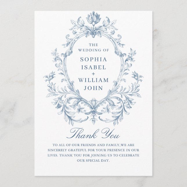 Programme Cérémonie de l'Ornat victorien Grace Dusty Blue Ma (Devant)