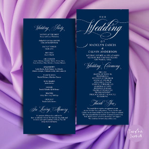 Programme Cérémonie de mariage Élégance Classique Ordre de r